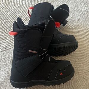 Burton Black and Red Kids Snow Boots